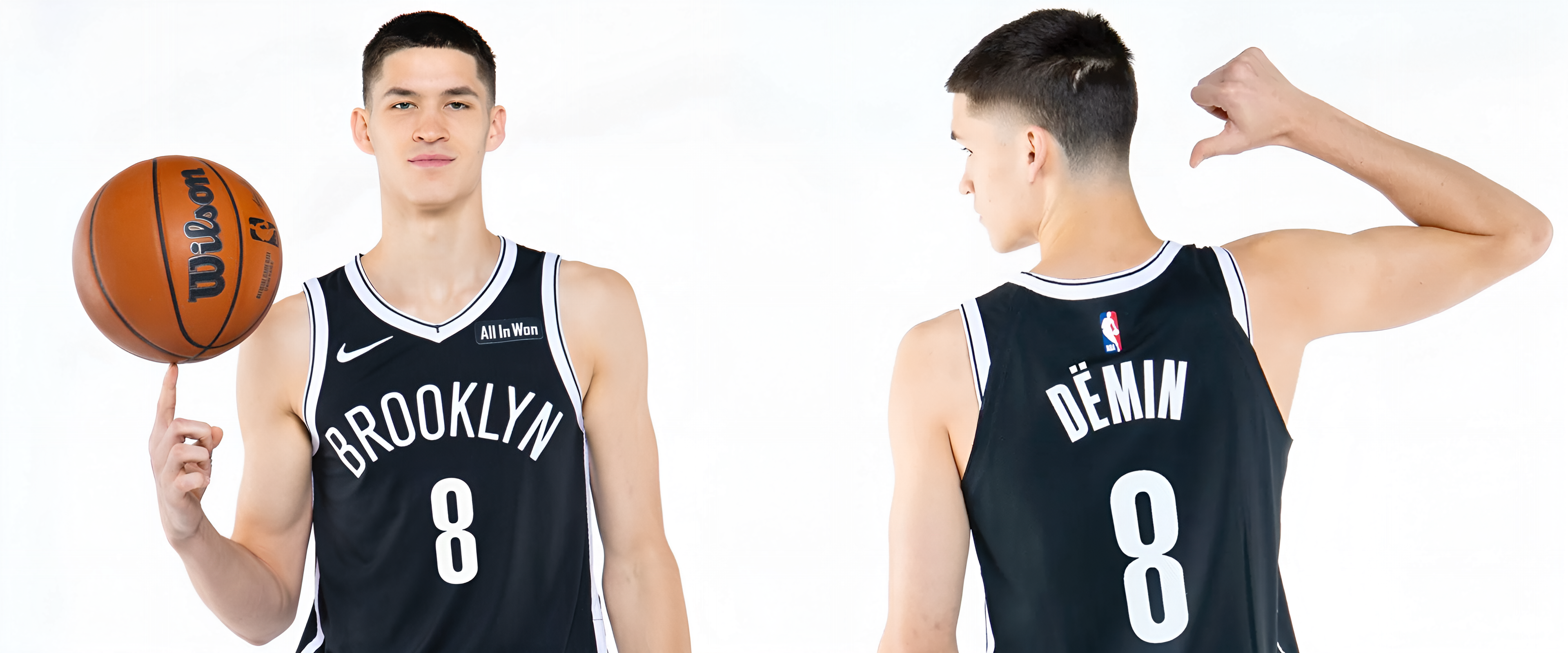 Джерси Nike Egor Dёmin Brooklyn Nets
