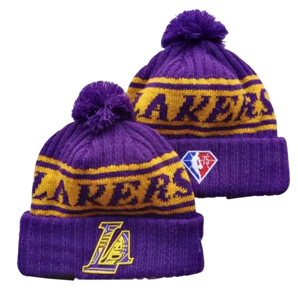 Шапка Los Angeles Lakers NBA New Era Purple Yellow