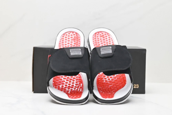 СЛАНЦЫ NIKE JORDAN HYDRO IV RETRO черно-красный купить-в-time2win.ru